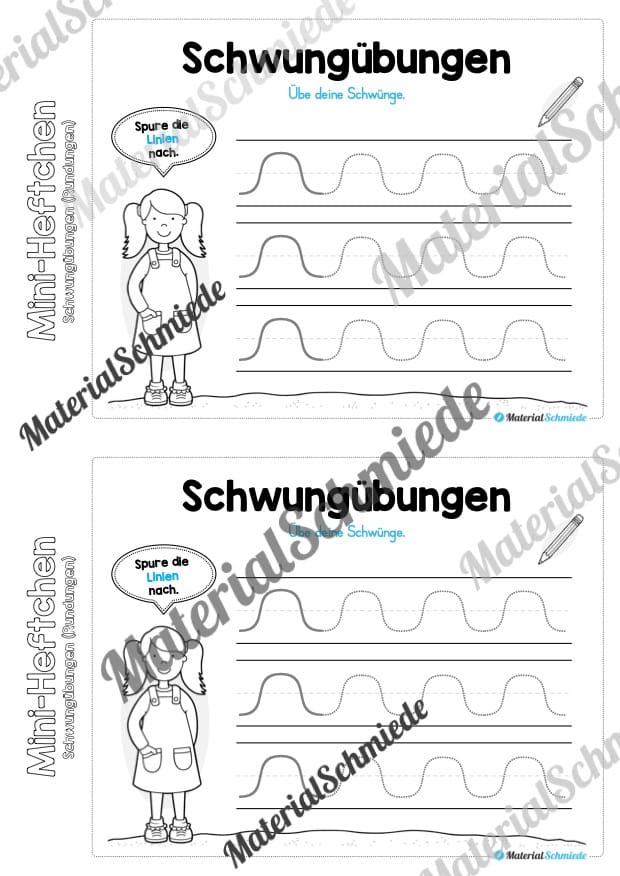 Mini-Heft Schwungübungen: Rundungen (Vorschau 06)