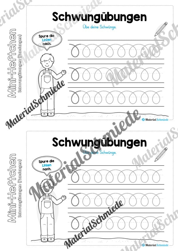 Mini-Heft Schwungübungen: Rundungen (Vorschau 07)