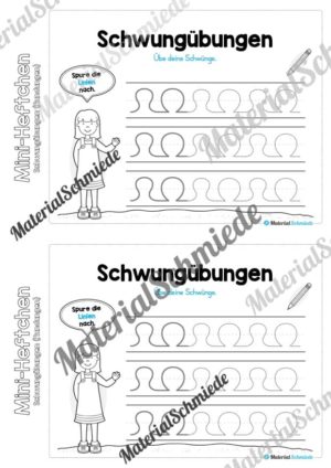 Mini-Heft Schwungübungen: Rundungen (Vorschau 10)