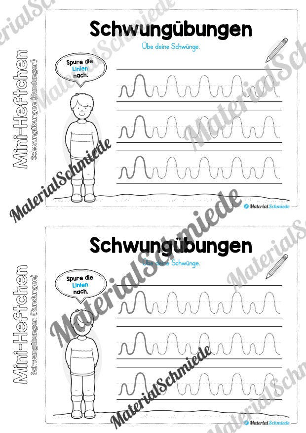 Mini-Heft Schwungübungen: Rundungen (Vorschau 11)