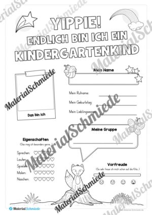Steckbrief: Endlich Kindergartenkind (Tier: Fuchs / Fuchs-Gruppe)