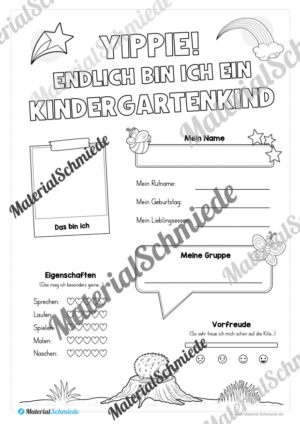 Steckbrief: Endlich Kindergartenkind (Tier: Igel / Igel-Gruppe)